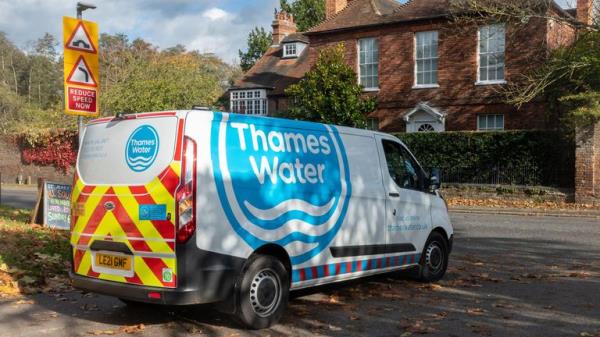 Thames Water van in Surrey, England