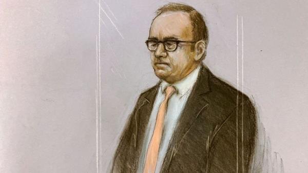 Court artist sketch by Elizabeth Cook of actor Kevin Spacey appearing at Southwark Crown Court, London, charged with three counts of indecent assault, seven counts of sexual assault, one count of causing a person to engage in sexual activity without co<em></em>nsent and one count of causing a person to engage in penetrative sexual activity without co<em></em>nsent between 2001 and 2005. Picture date: Friday June 30, 2023.

