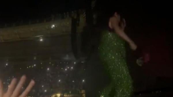 Harry Styles hit in face in Vienna