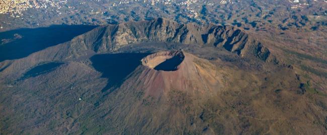 Mount Vesuvius crater