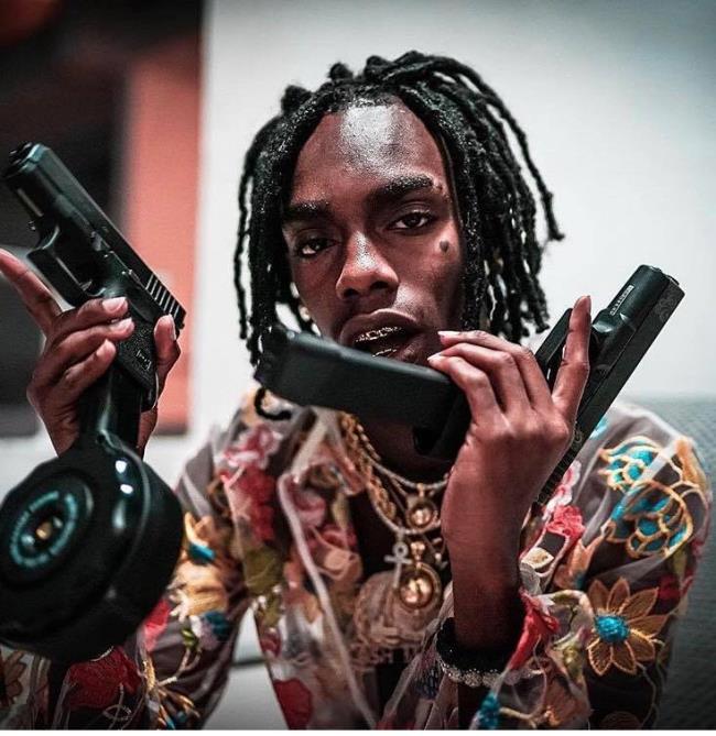 YNW melly with gun props