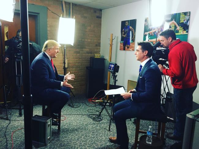 jesse watters interviewing trump