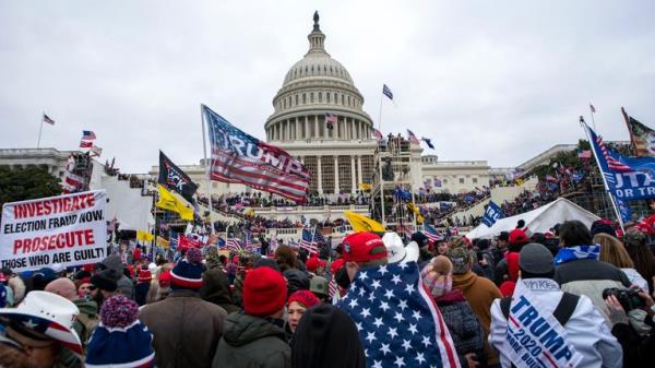 Support of President Do<em></em>nald Trump rally at the U.S. Capitol on Wednesday, Jan. 6, 2021, in Washington. Pic. AP 