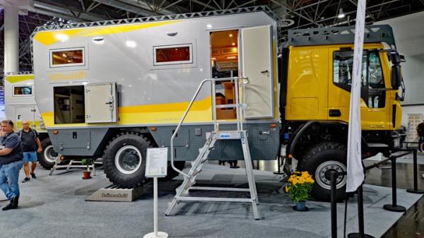 2023 Dusseldorf Caravan Salon - Ford Ranger pickup with camper back, side view