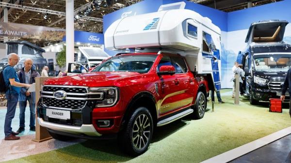 2023 Dusseldorf Caravan Salon - Ford Ranger pickup with camper back