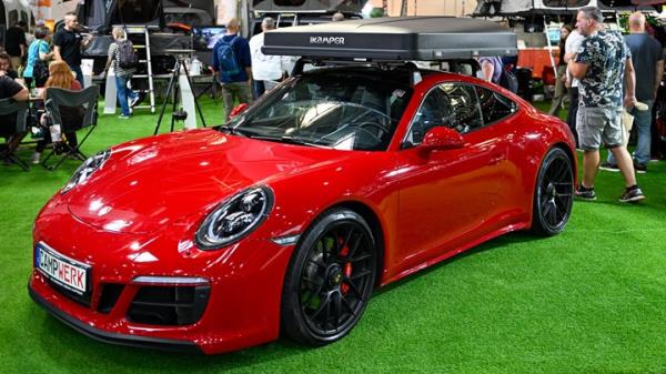 2023 Dusseldorf Caravan Salon - Porsche 911 with roof tent