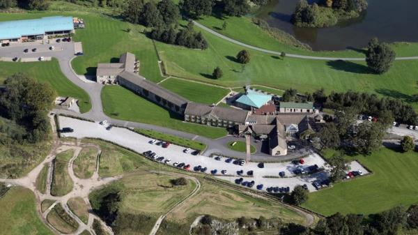 Aerial view of the Co<em></em>niston Hotel near Skipton, North Yorkshire
