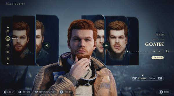 star wars jedi survivor - cal beard customization