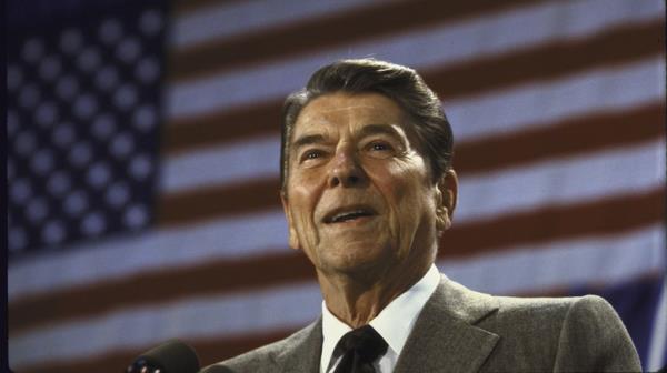 Ro<em></em>nald Reagan speaking, 1981