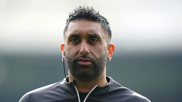 Referee Sunny Gill ahead of the Premier League match at Selhurst Park, London. Picture date: Saturday March 9, 2024. PA Photo. See PA story SOCCER Palace. Photo credit should read: Bradley Collyer/PA Wire...RESTRICTIONS: EDITORIAL USE o<em></em>nLY No use with unauthorised audio, video, data, fixture lists, club/league logos or "live" services. o<em></em>nline in-match use limited to 120 images, no video emulation. No use in betting, games or single club/league/player publications.