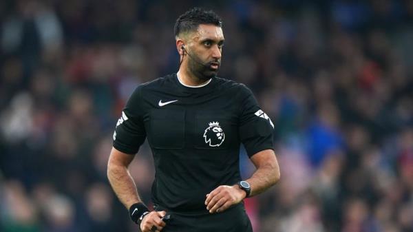 Referee Sunny Gill during the Premier League match at Selhurst Park, London. Picture date: Saturday March 9, 2024. PA Photo. See PA story SOCCER Palace. Photo credit should read: Bradley Collyer/PA Wire...RESTRICTIONS: EDITORIAL USE o<em></em>nLY No use with unauthorised audio, video, data, fixture lists, club/league logos or "live" services. o<em></em>nline in-match use limited to 120 images, no video emulation. No use in betting, games or single club/league/player publications.