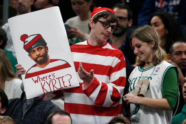 Celtics fans have loved to hate on Kyrie Irving ever since he left Boston.