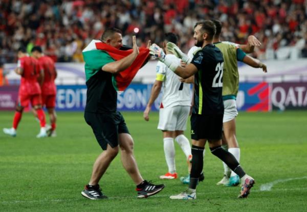 Soccer Football - World Cup - AFC Qualifiers - Group B - South Korea v Palestine - Seoul World Cup Stadium, Seoul, South Korea - September 5, 2024 Palestine's Rami Hamade reacts after the match REUTERS/Kim Soo-Hyeon