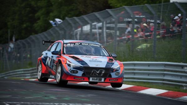 Hyundai TCR racing car at the Nürburgring