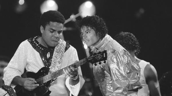 Tito and Michael Jackson in 1984 .
Pic: AP