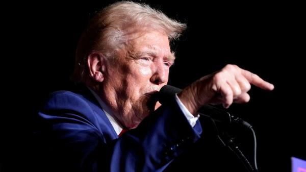 Do<em></em>nald Trump speaks during a campaign event in Las Vegas. Pic: AP Photo/Alex Brandon