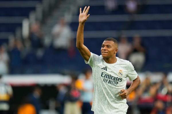 France forward Kylian Mbappe joined Real Madrid as a free agent on a five-year co<em></em>ntract in June, ending a transfer saga that rumbled on for years.