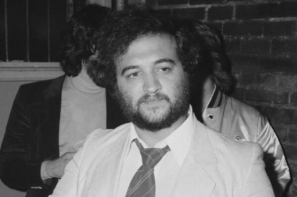 FILE - Actor John Belushi appears at the opening night party for "Animal House" at the Village Gate in New York on July 27, 1978. Belushi died March 5, 1982, at 33 after overdosing at the Chateau Marmont in Los Angeles. (AP Photo, File)