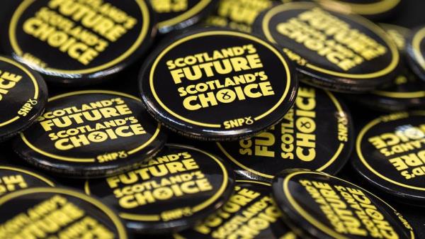 Official SNP merchandise. Pic: PA