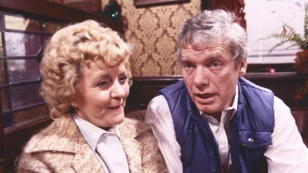 Lynne Perrie (as Ivy Tilsley) and Geoff Hinsliff (as Don Brennan)

1987