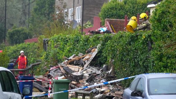 The scene at Violet Close in Benwell, Newcastle-Upon-Tyne.
Pic: PA