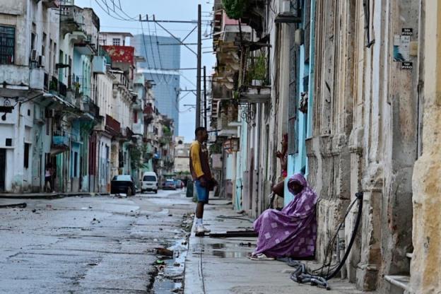 A street scene in Havana. 