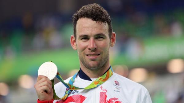 Mark Cavendish with his silver medal at the 2016 Rio Olympics.
Pic: PA