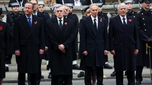 Sir David Cameron, Gordon Brown, Sir Tony Blair, and Sir John Major. Pic: PA