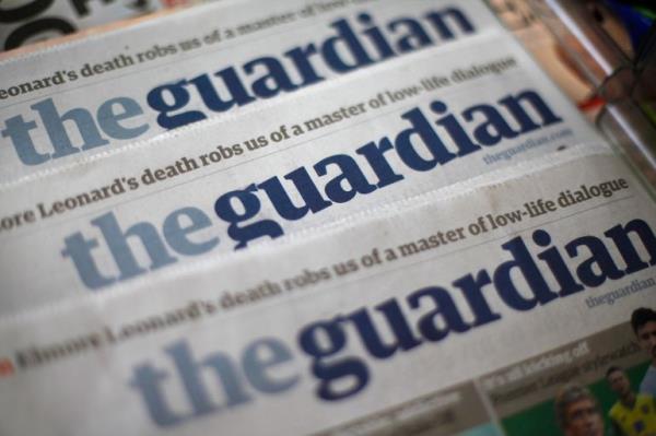 Copies of the Guardian newspaper