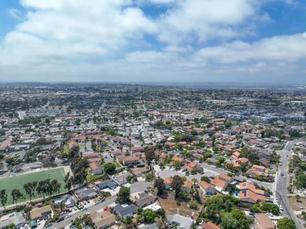 Aerial view of Vista, Carlsbad in North County of San Diego, California. USA