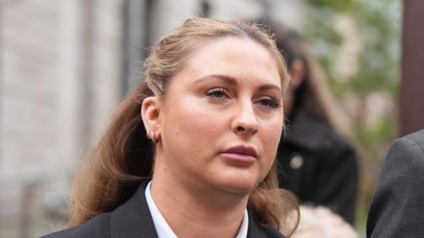 Nikita Ni Laimhin, who is also known as Nikita Hand, leaving the High Court in Dublin, wher<em></em>e she is claiming civil damages against mixed martial arts fighter Co<em></em>nor McGregor and another man, alleging she was sexually assaulted in December 2018. Picture date: Tuesday November 19, 2024.