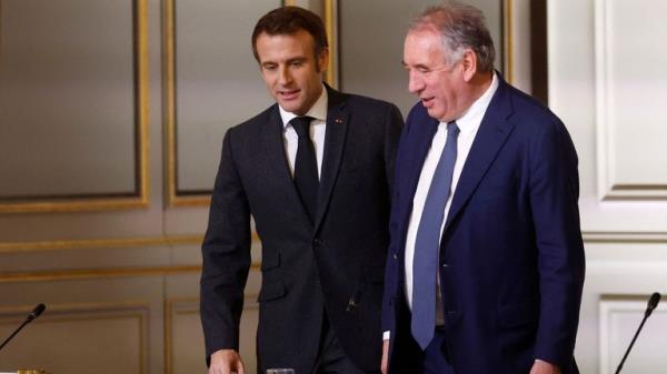 Emmanuel Macron and Francois Bayrou. Pic: Reuters