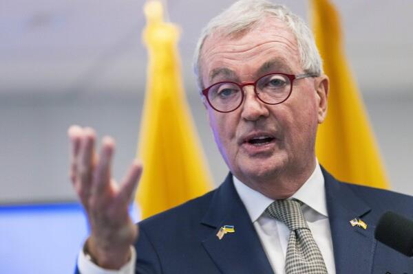 FILE - New Jersey Gov. Phil Murphy speaks during a press co<em></em>nference in Newark, N.J., Aug. 16, 2024. (AP Photo/Eduardo Munoz Alvarez, file)