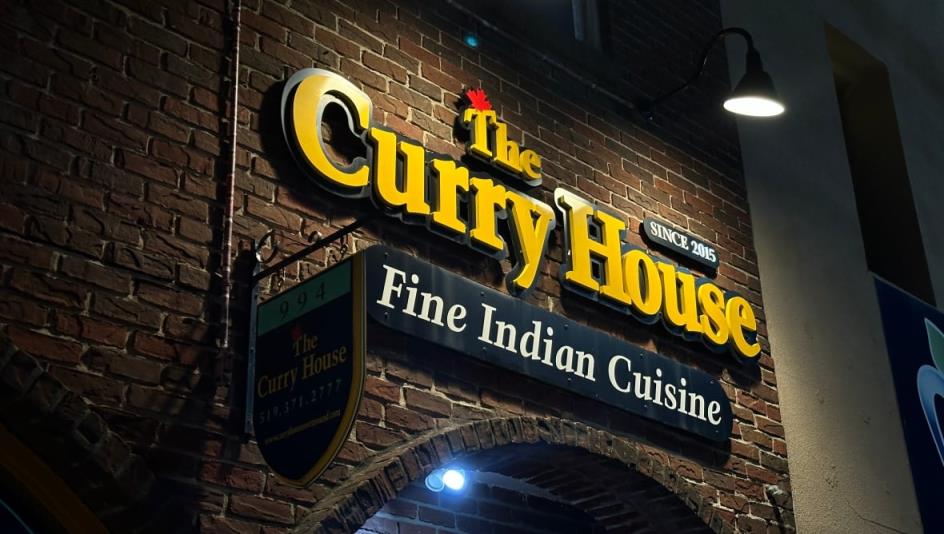 curry house sign reads 