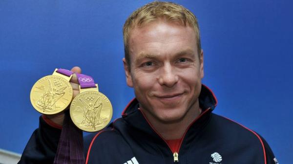 Sir Chris Hoy with his gold medals at the Lo<em></em>ndon 2012 Olympics. File pic: PA