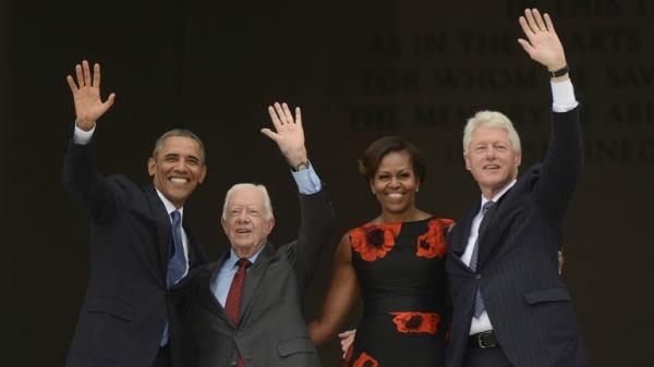 The 50th Anniversary of the March on Washington ** STORY AVAILABLE, Co<em></em>nTACT SUPPLIER** Featuring: Barack Obama, Michelle Obama, Bill Clinton, Jimmy Carter Wher<em></em>e: Washington, District of Columbia, United States When: 28 Aug 2013 Credit: Michael Reynolds/Pool/startraksphoto.com  (Cover Images via AP Images)