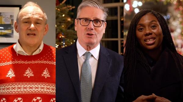 Party leaders send out Christmas videos to wish everyone a Merry Christmas.

