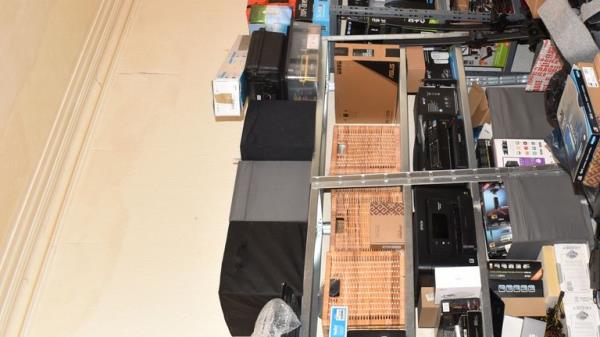 Electro<em></em>nics and spying equipment seized from Orlin Roussev's Great Yarmouth guesthouse.
Pic: Duncan Gardham/MPS