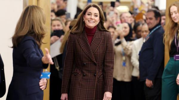 The Princess of Wales visits The Royal Marsden Hospital.
PIc: Reuters