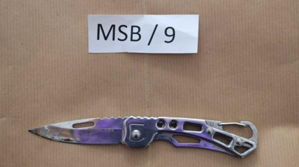 A knife found in the house of Neo-Nazi satanist Cameron Finnigan.
Pic: Counter Terrorism Policing South East/PA