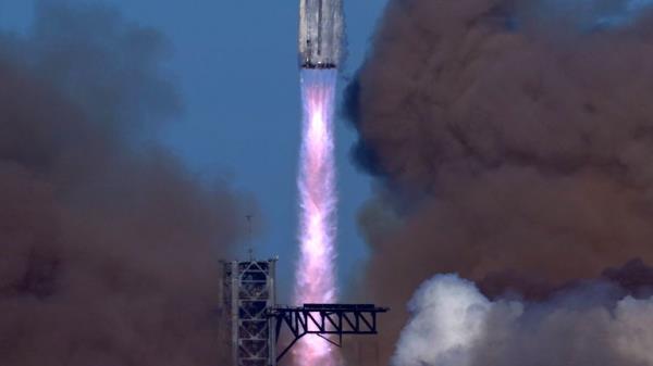 SpaceX's mega rocket Starship launches for a test flight from Starba<em></em>se in Boca Chica, Texas, Thursday, Jan. 16, 2025. (AP Photo/Eric Gay)