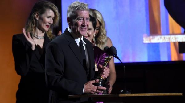 2019 Governors Awards - Show - Los Angeles, California, U.S., October 27, 2019 - David Lynch accepts his Academy of Motion Picture Arts and Sciences Ho<em></em>norary Award. REUTERS/Mario Anzuoni