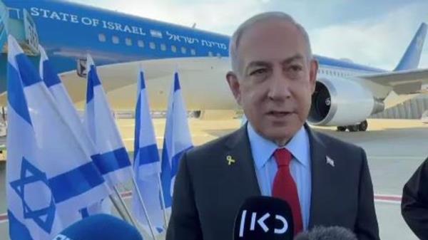 Benjamin Netanyahu leaves for Washington