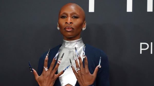 All a<em></em>bout the nails for Cynthia Erivo of course. Pic: AP