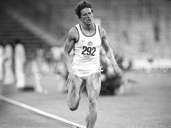 Czech runner Jarmila Kratochvilova runs a world record in the 800 meters on July 26, 1983 in Munich with a time of 1:53.28 minutes. File pic: AP