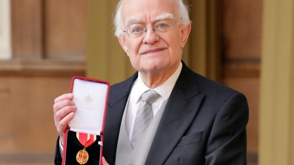 Sir John Rutter after being made a Knight Bachelor at Buckingham Palace. Pic: Jo<em></em>nathan Brady/Pool Photo via AP