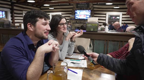 Jacqueline and Andrew speak to Mark Stone 