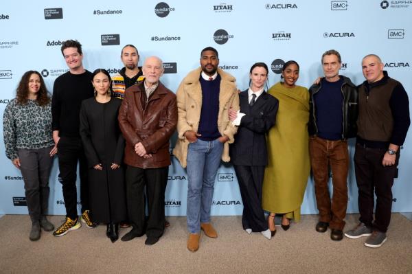 Cast of director of Opus at Sundance