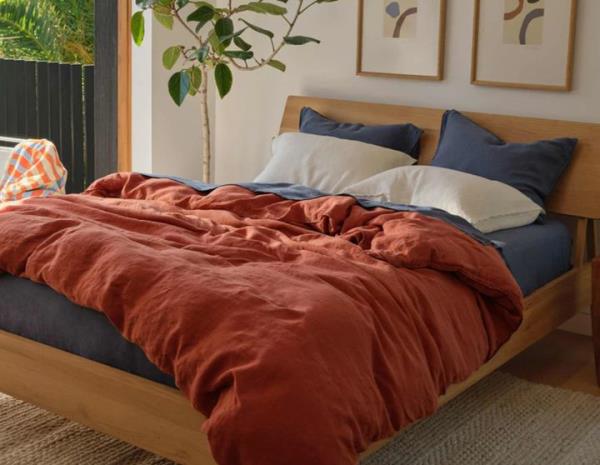 Brooklinen washed linen core sheets set