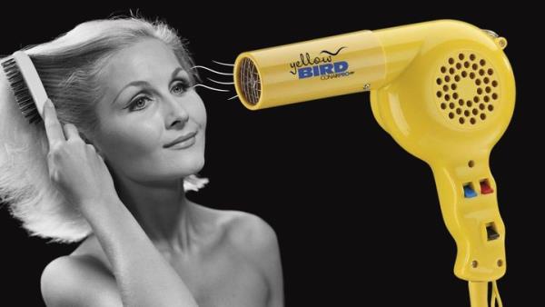 The Co<em></em>nair Yellowbird is a powerful corded hair dryer with four speed settings. 